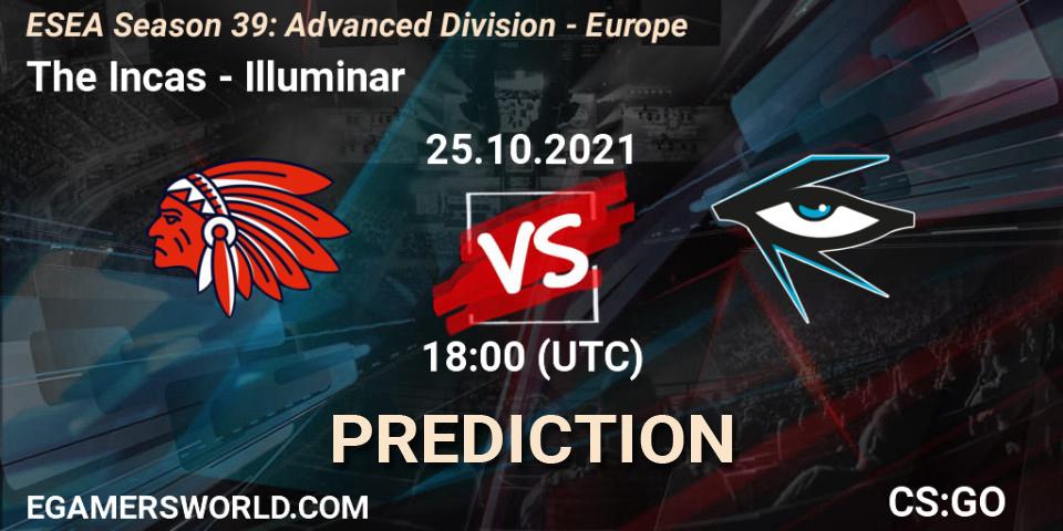 The Incas vs Illuminar: Match Prediction. 25.10.2021 at 18:00, Counter-Strike (CS2), ESEA Season 39: Advanced Division - Europe