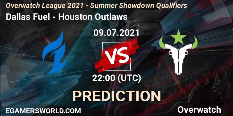 Dallas Fuel vs Houston Outlaws: Match Prediction. 09.07.21, Overwatch, Overwatch League 2021 - Summer Showdown Qualifiers