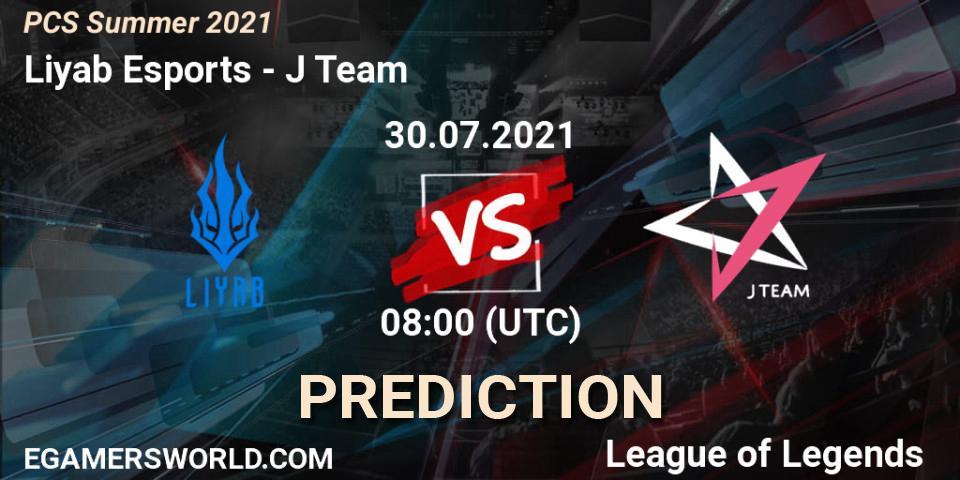 Liyab Esports vs J Team: Match Prediction. 30.07.2021 at 08:00, LoL, PCS Summer 2021