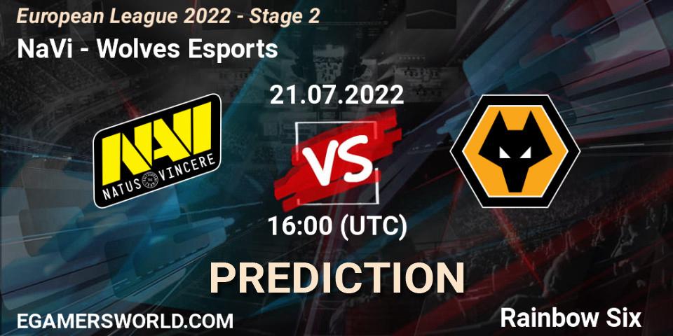 NaVi vs Wolves Esports: Match Prediction. 21.07.2022 at 18:00, Rainbow Six, European League 2022 - Stage 2