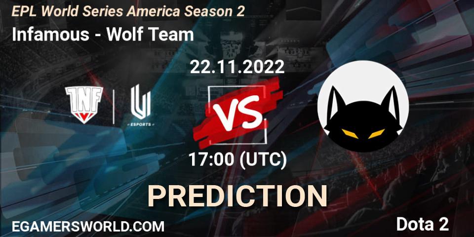 Infamous vs Brazil: Match Prediction. 22.11.22, Dota 2, EPL World Series America Season 2
