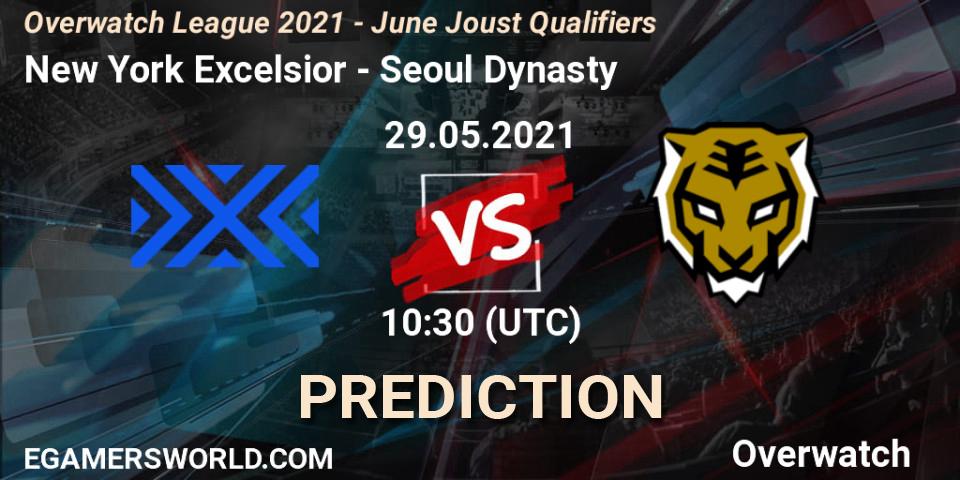 New York Excelsior vs Seoul Dynasty: Match Prediction. 29.05.2021 at 10:30, Overwatch, Overwatch League 2021 - June Joust Qualifiers