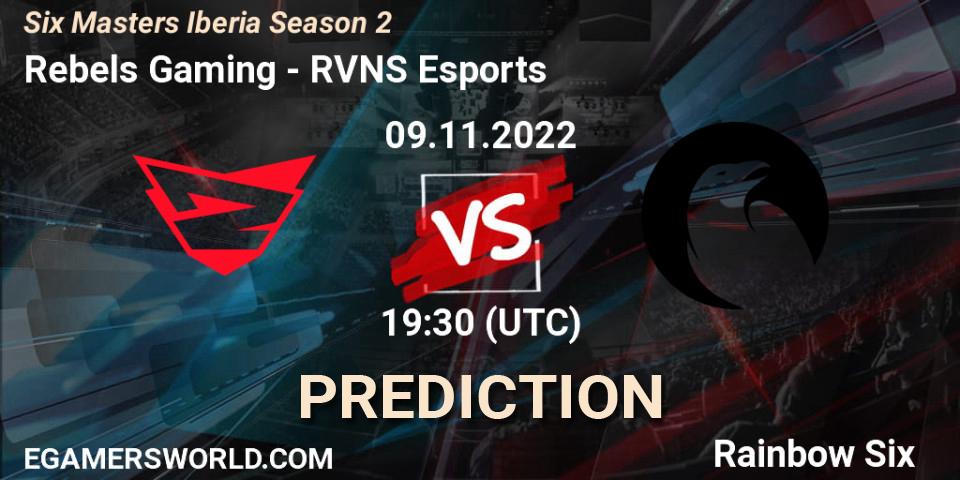 Rebels Gaming vs RVNS Esports: Match Prediction. 09.11.2022 at 19:30, Rainbow Six, Six Masters Iberia Season 2