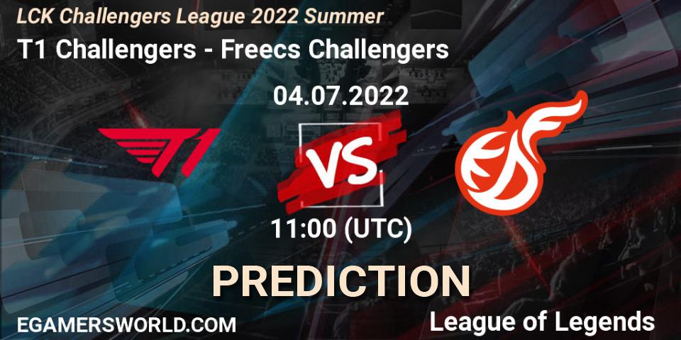 T1 Challengers vs Freecs Challengers: Match Prediction. 04.07.22, LoL, LCK Challengers League 2022 Summer