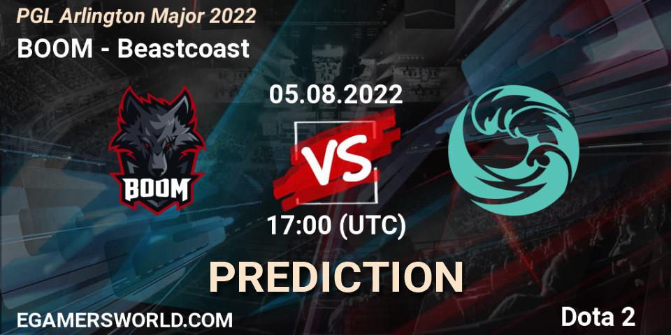 BOOM vs Beastcoast: Match Prediction. 05.08.22, Dota 2, PGL Arlington Major 2022 - Group Stage