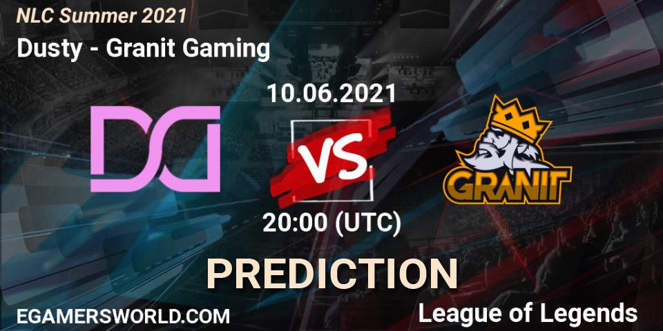 Dusty vs Granit Gaming: Match Prediction. 10.06.2021 at 20:00, LoL, NLC Summer 2021