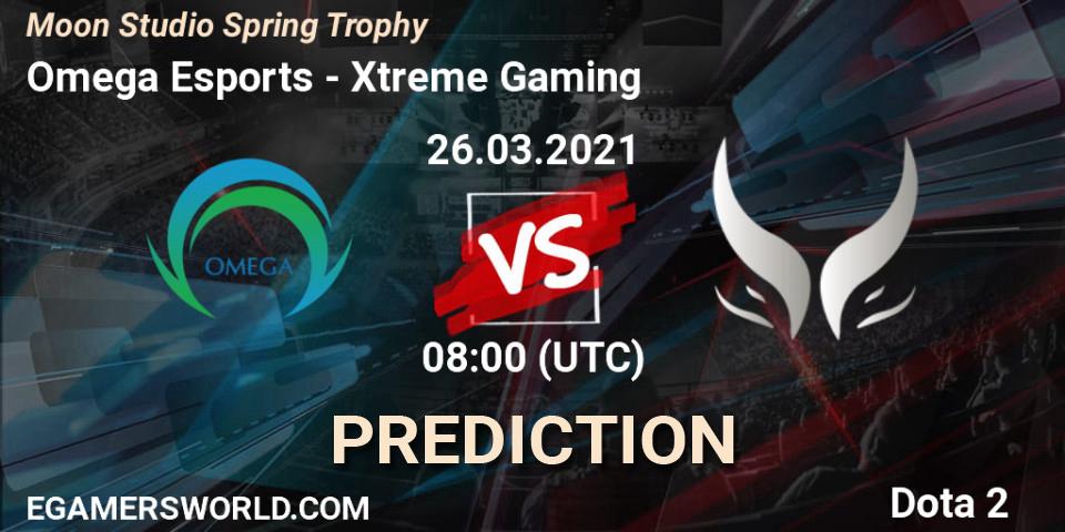 Omega Esports vs Xtreme Gaming: Match Prediction. 26.03.2021 at 08:04, Dota 2, Moon Studio Spring Trophy