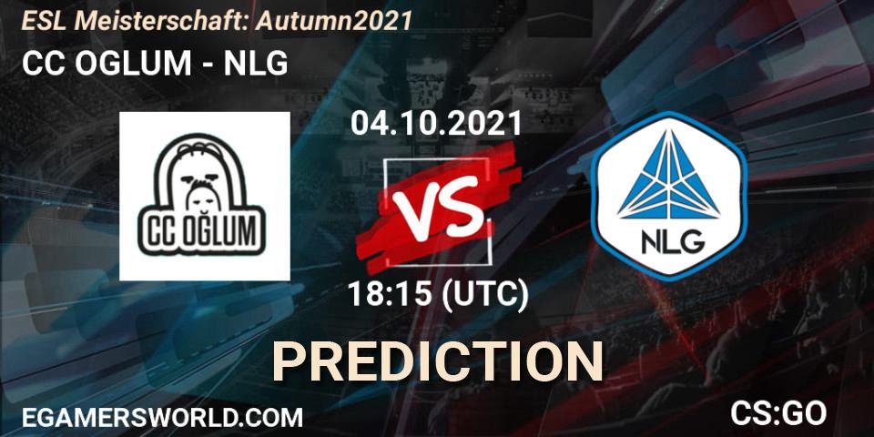 CC OGLUM vs NLG: Match Prediction. 04.10.2021 at 18:15, Counter-Strike (CS2), ESL Meisterschaft: Autumn 2021