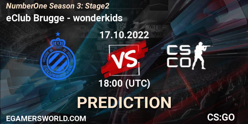 eClub Brugge vs wonderkids: Match Prediction. 17.10.2022 at 18:00, Counter-Strike (CS2), NumberOne Season 3: Stage 2