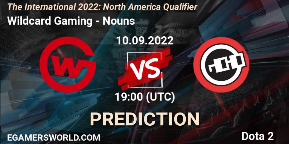 Wildcard Gaming vs Nouns: Match Prediction. 10.09.22, Dota 2, The International 2022: North America Qualifier