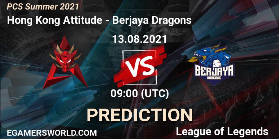 Hong Kong Attitude vs Berjaya Dragons: Match Prediction. 13.08.21, LoL, PCS Summer 2021