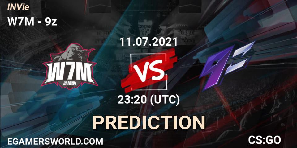 W7M vs 9z: Match Prediction. 12.07.21, CS2 (CS:GO), INVie