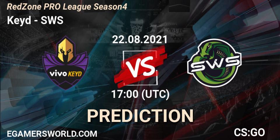 Keyd vs SWS: Match Prediction. 22.08.2021 at 17:00, Counter-Strike (CS2), RedZone PRO League Season 4