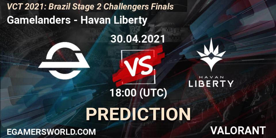 Gamelanders vs Havan Liberty: Match Prediction. 30.04.2021 at 16:00, VALORANT, VCT 2021: Brazil Stage 2 Challengers Finals