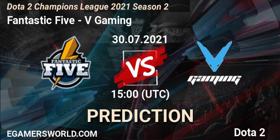 Fantastic Five vs V Gaming: Match Prediction. 30.07.2021 at 15:26, Dota 2, Dota 2 Champions League 2021 Season 2