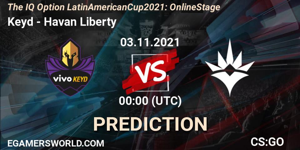 Keyd vs Havan Liberty: Match Prediction. 03.11.2021 at 00:00, Counter-Strike (CS2), The IQ Option Latin American Cup 2021: Online Stage