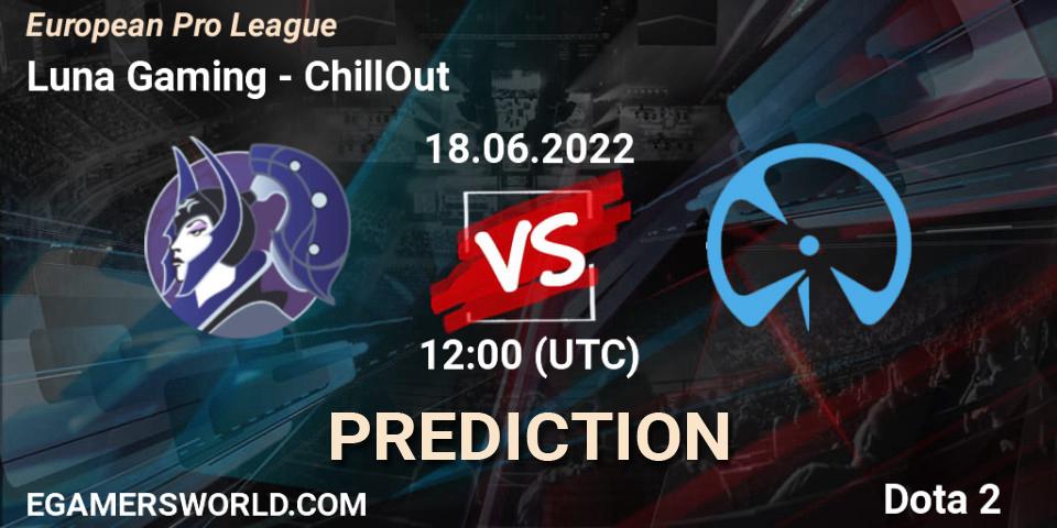 Luna Gaming vs ChillOut: Match Prediction. 18.06.2022 at 12:06, Dota 2, European Pro League