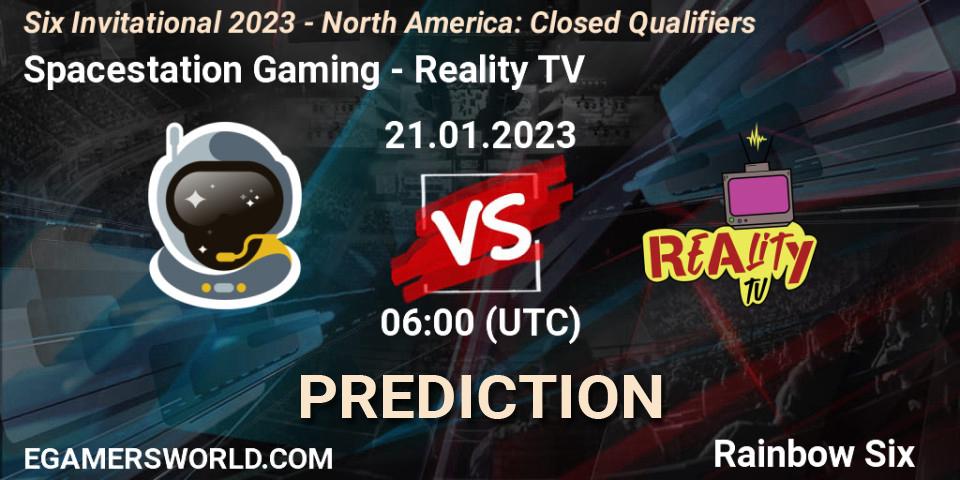 Spacestation Gaming vs Reality TV: Match Prediction. 21.01.2023 at 20:30, Rainbow Six, Six Invitational 2023 - North America: Closed Qualifiers