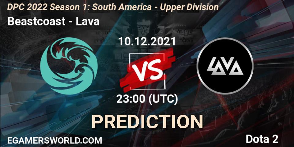 Beastcoast vs Lava: Match Prediction. 10.12.21, Dota 2, DPC 2022 Season 1: South America - Upper Division