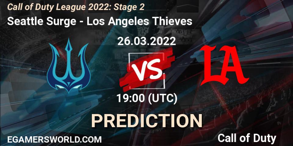 Seattle Surge vs Los Angeles Thieves: Match Prediction. 26.03.2022 at 19:00, Call of Duty, Call of Duty League 2022: Stage 2
