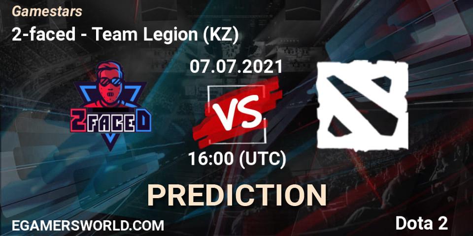2-faced vs Team Legion (KZ): Match Prediction. 07.07.2021 at 16:00, Dota 2, Gamestars