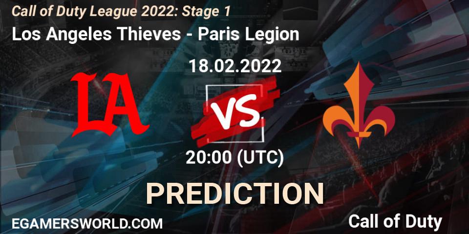 Los Angeles Thieves vs Paris Legion: Match Prediction. 18.02.2022 at 20:00, Call of Duty, Call of Duty League 2022: Stage 1