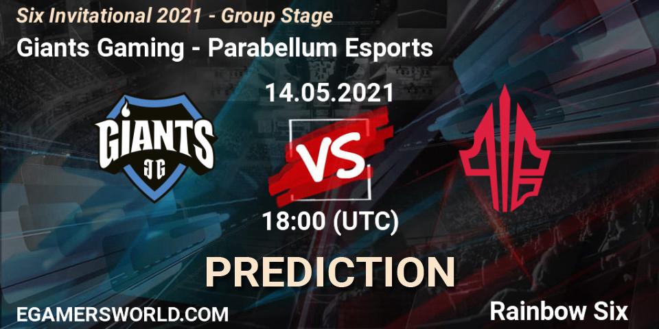 Giants Gaming vs Parabellum Esports: Match Prediction. 14.05.21, Rainbow Six, Six Invitational 2021 - Group Stage