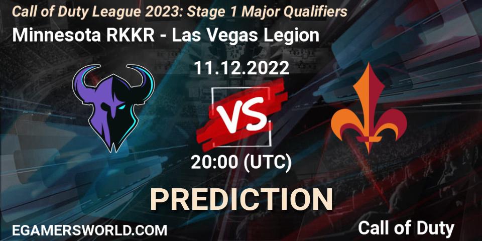 Minnesota RØKKR vs Las Vegas Legion: Match Prediction. 11.12.2022 at 20:00, Call of Duty, Call of Duty League 2023: Stage 1 Major Qualifiers