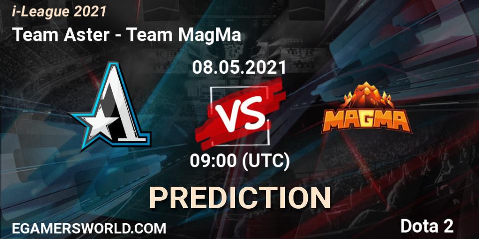 Team Aster vs Team MagMa: Match Prediction. 08.05.2021 at 08:05, Dota 2, i-League 2021 Season 1