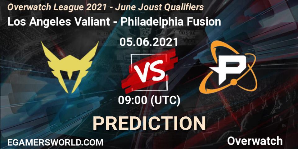 Los Angeles Valiant vs Philadelphia Fusion: Match Prediction. 05.06.21, Overwatch, Overwatch League 2021 - June Joust Qualifiers
