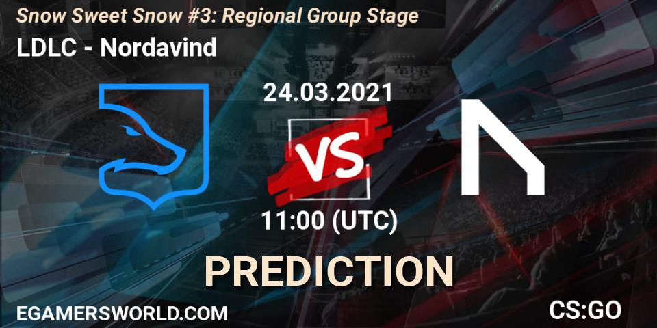 LDLC vs Nordavind: Match Prediction. 24.03.2021 at 11:00, Counter-Strike (CS2), Snow Sweet Snow #3: Regional Group Stage