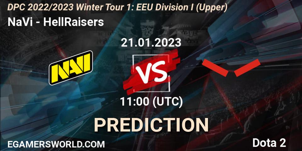 NaVi vs HellRaisers: Match Prediction. 21.01.23, Dota 2, DPC 2022/2023 Winter Tour 1: EEU Division I (Upper)