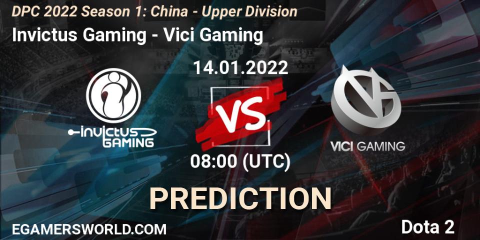 Invictus Gaming vs Vici Gaming: Match Prediction. 14.01.22, Dota 2, DPC 2022 Season 1: China - Upper Division