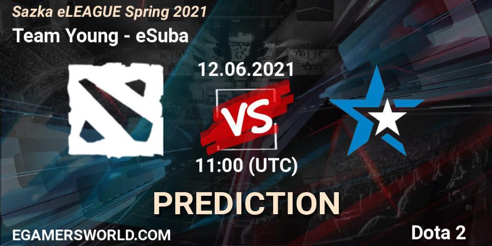 Team Young vs eSuba: Match Prediction. 12.06.2021 at 10:38, Dota 2, Sazka eLEAGUE Spring 2021