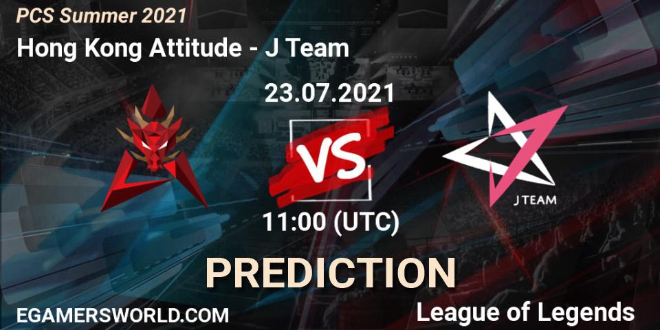 Hong Kong Attitude vs J Team: Match Prediction. 23.07.21, LoL, PCS Summer 2021