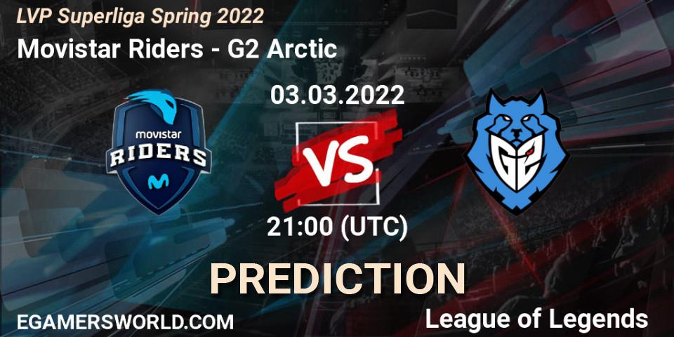 Movistar Riders vs G2 Arctic: Match Prediction. 03.03.22, LoL, LVP Superliga Spring 2022