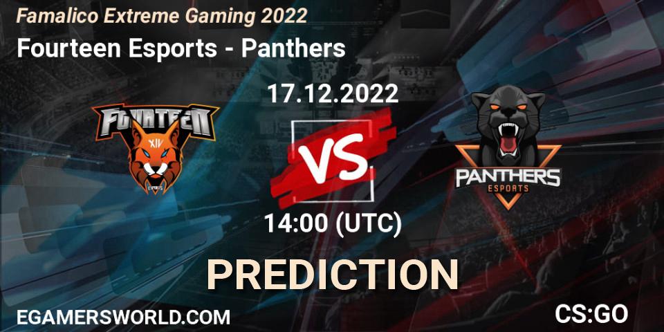 Fourteen Esports vs Panthers: Match Prediction. 17.12.2022 at 14:00, Counter-Strike (CS2), Famalicão Extreme Gaming 2022