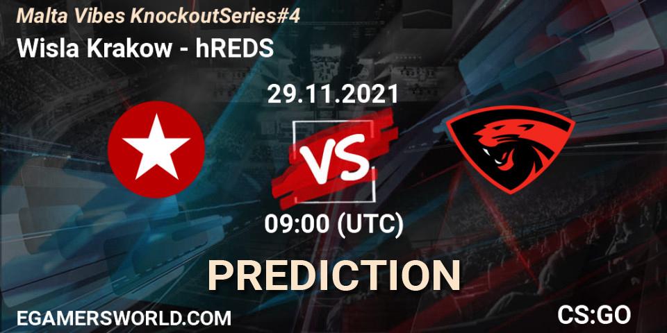 Wisla Krakow vs hREDS: Match Prediction. 29.11.21, CS2 (CS:GO), Malta Vibes Knockout Series #4