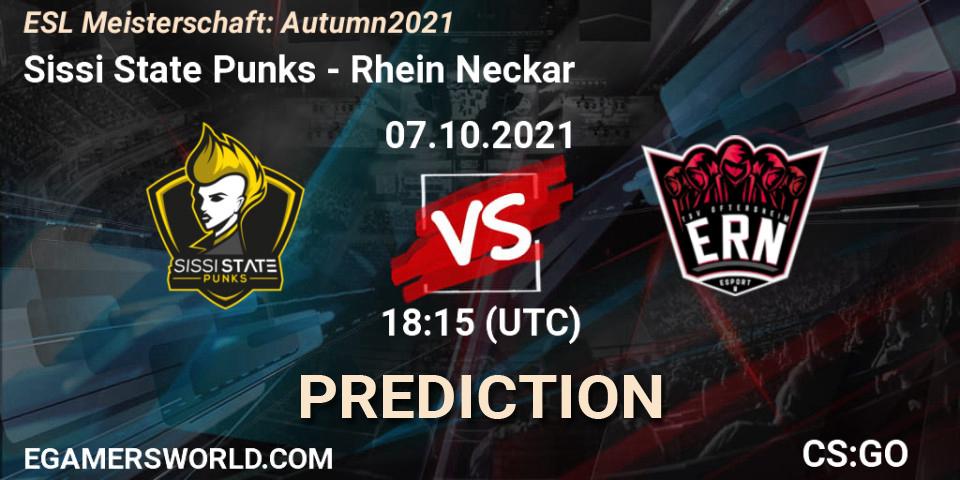 Sissi State Punks vs Rhein Neckar: Match Prediction. 07.10.2021 at 18:15, Counter-Strike (CS2), ESL Meisterschaft: Autumn 2021