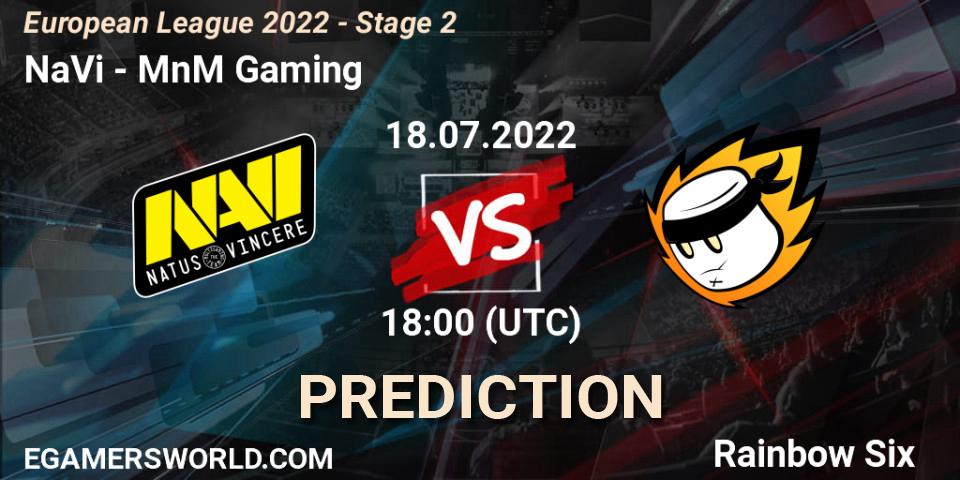 NaVi vs MnM Gaming: Match Prediction. 18.07.2022 at 16:00, Rainbow Six, European League 2022 - Stage 2