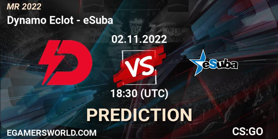 Dynamo Eclot vs eSuba: Match Prediction. 02.11.2022 at 18:30, Counter-Strike (CS2), Mistrovství ČR 2022