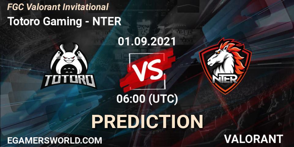 Totoro Gaming vs NTER: Match Prediction. 03.09.21, VALORANT, FGC Valorant Invitational