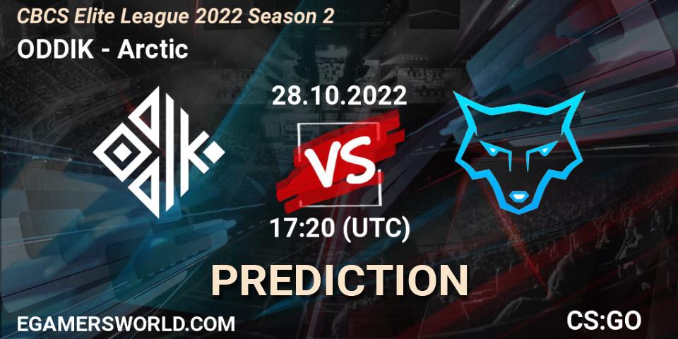 ODDIK vs Arctic: Match Prediction. 28.10.2022 at 17:30, Counter-Strike (CS2), CBCS Elite League 2022 Season 2