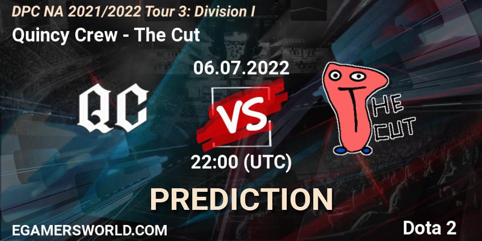 Quincy Crew vs The Cut: Match Prediction. 06.07.22, Dota 2, DPC NA 2021/2022 Tour 3: Division I