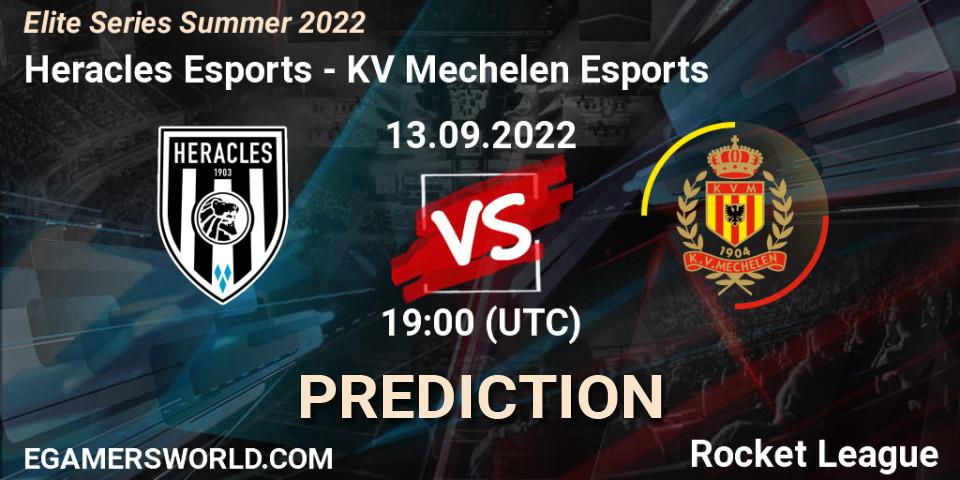 Heracles Esports vs KV Mechelen Esports: Match Prediction. 13.09.2022 at 17:20, Rocket League, Elite Series Summer 2022