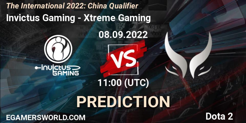Invictus Gaming vs Xtreme Gaming: Match Prediction. 08.09.22, Dota 2, The International 2022: China Qualifier