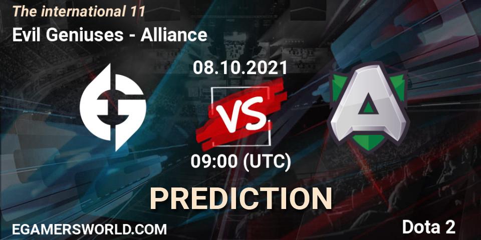 Evil Geniuses vs Alliance: Match Prediction. 08.10.21, Dota 2, The Internationa 2021