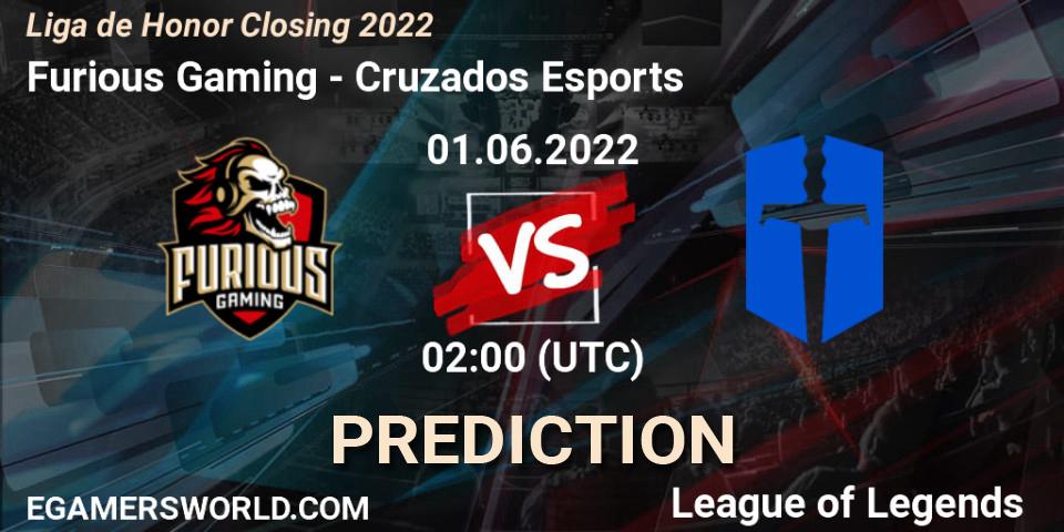 Furious Gaming vs Cruzados Esports: Match Prediction. 01.06.2022 at 02:00, LoL, Liga de Honor Closing 2022
