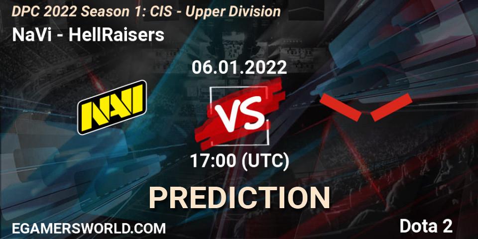 NaVi vs HellRaisers: Match Prediction. 06.01.22, Dota 2, DPC 2022 Season 1: CIS - Upper Division