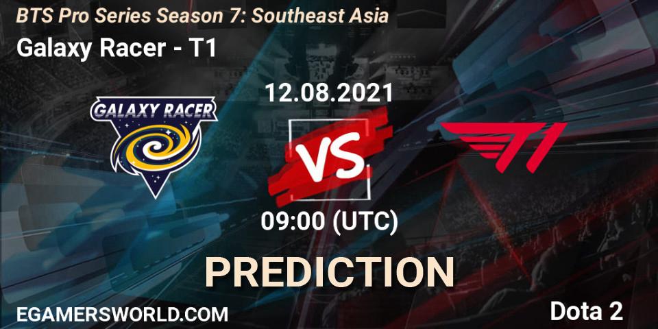 Galaxy Racer vs T1: Match Prediction. 12.08.2021 at 09:23, Dota 2, BTS Pro Series Season 7: Southeast Asia